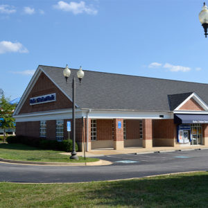Burke &amp; Herbert Bank Kingstowne branch at 6210 Interparcel Road, Alexandria, VA, with drive-up ATM and teller services.