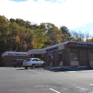 Burke &amp; Herbert Bank Telegraph Road location in Alexandria, Virginia, offering drive-thru ATM and teller services.