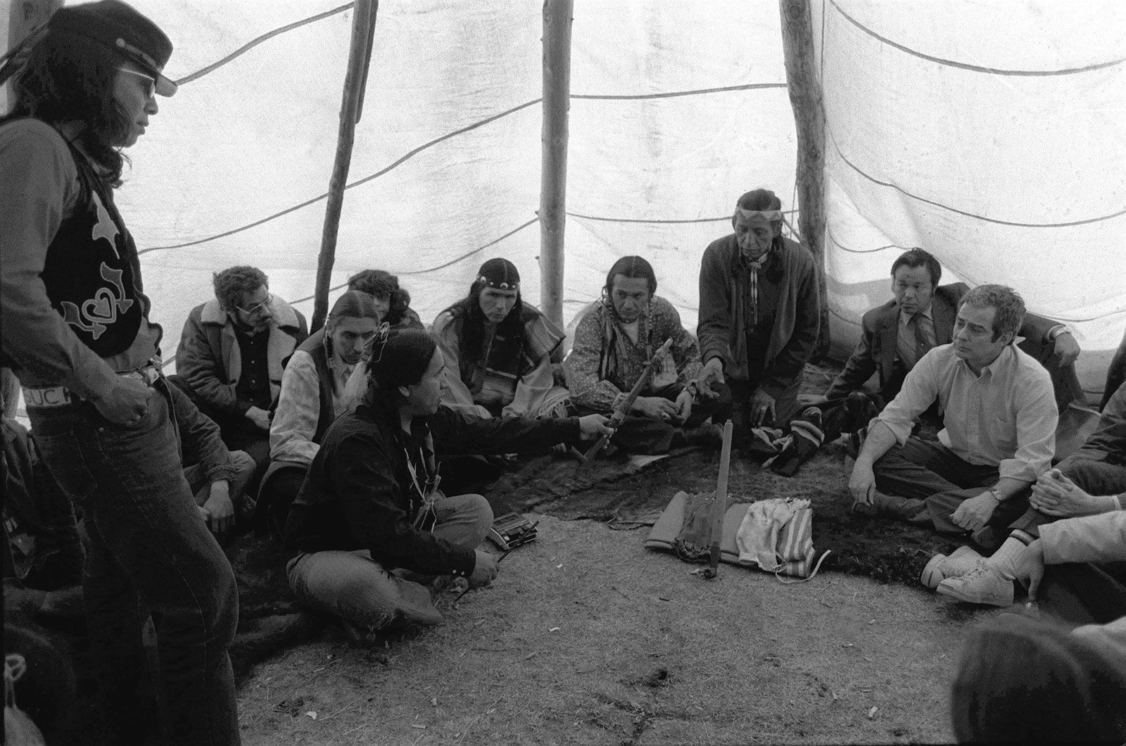 American Indian Movement standoff at Wounded Knee 1973