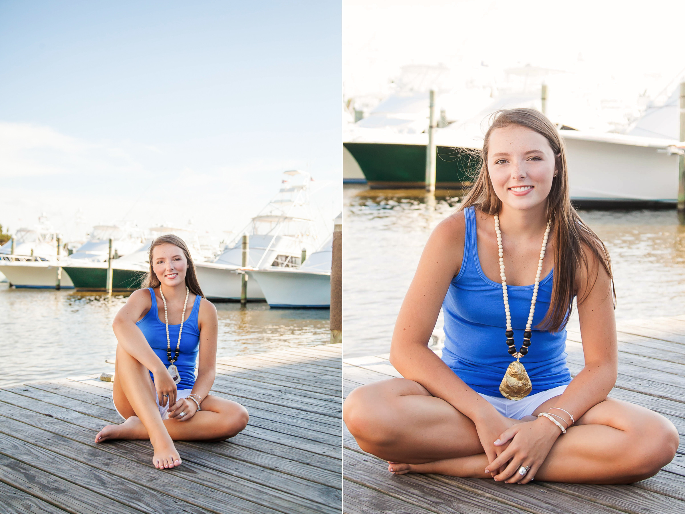 Sarah Hilts Photography Outer Banks senior portraits, Emily in a natural beach setting