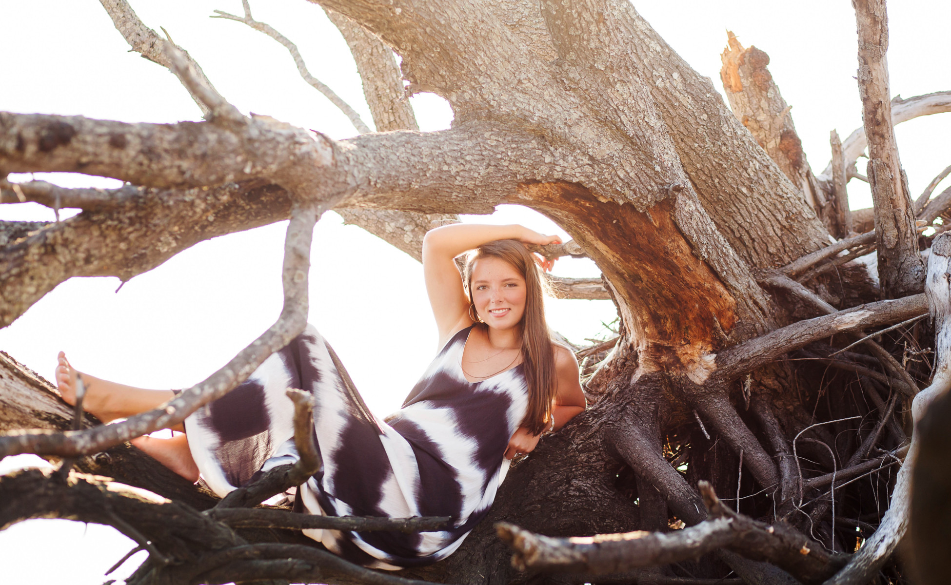 Professional senior portraits Outer Banks, showcasing Emily's personality and style