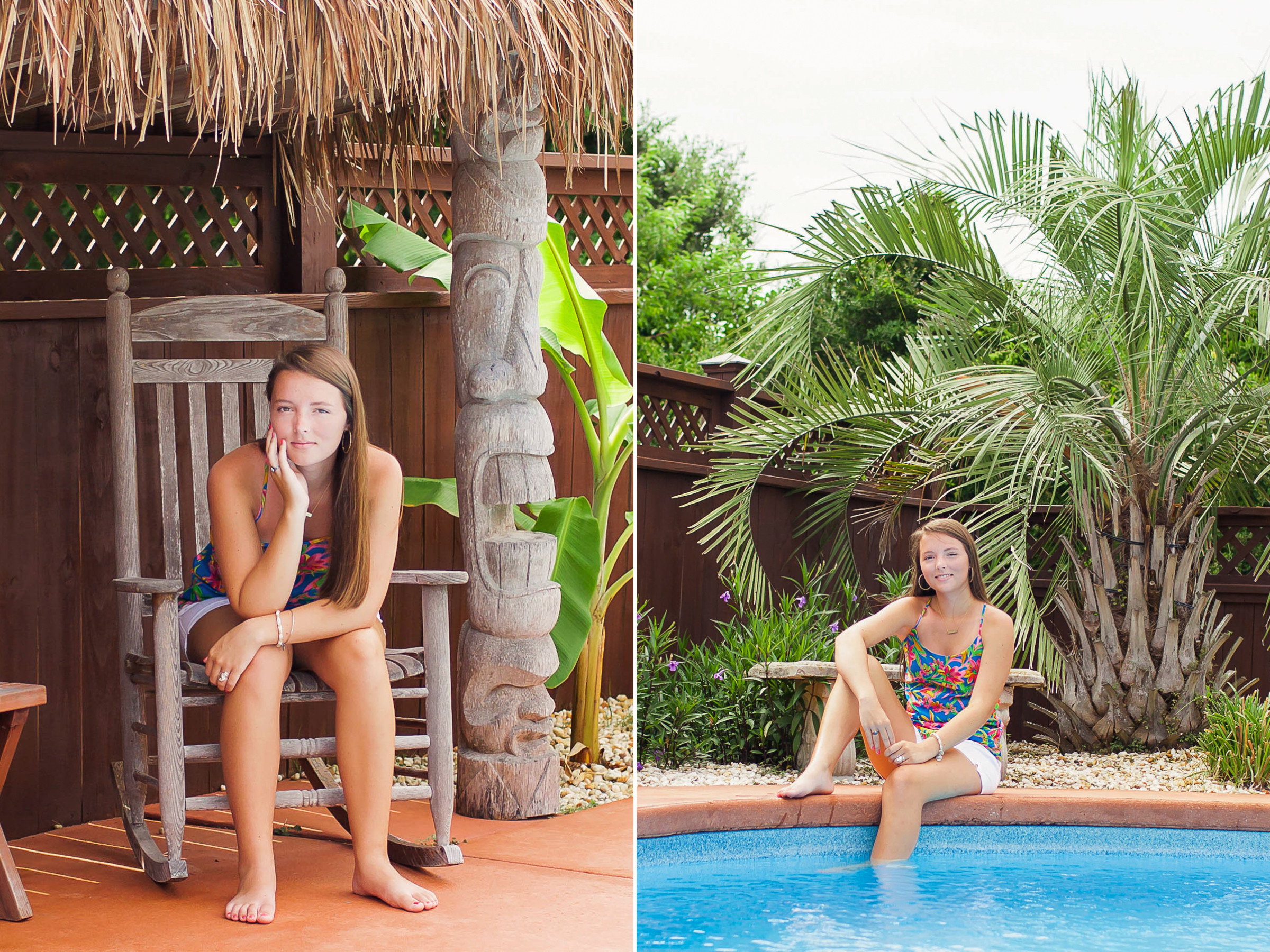 Outer Banks senior portraits at Pirates Cove showcasing Emily in a natural setting