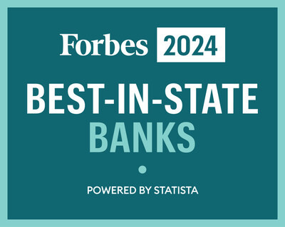 Forbes 2024 Best-In-State Banks Award for Simmons Bank in Tennessee