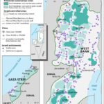 Map of the West Bank and Gaza Strip